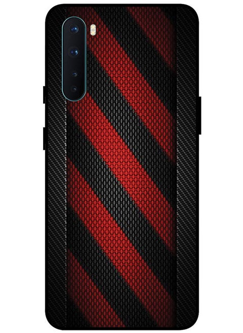Protective Case Cover For OnePlus Nord Smart Series Printed Protective Case Cover for OnePlus Nord Red & Black Pattern