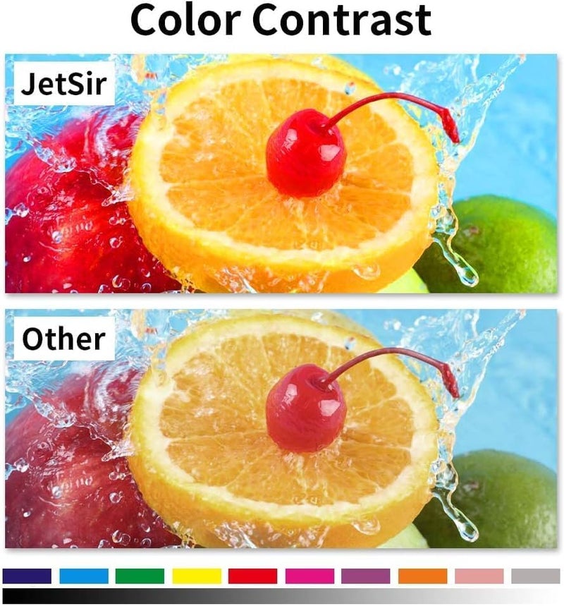 JETSIR 4 Color Ink Refill kit for HP 950 951 932 933 60 61 952 902 901 62 63 21 22 920 940 934 564 711 970 971 94 95 96 Ink Cartridge (2 Black 1 Cyan 1 Magenta 1 Yellow) 100ML x5 Bottle with Syringe - Image 3