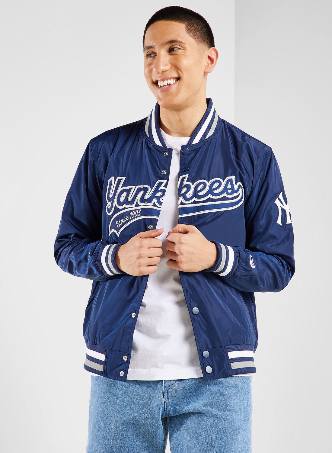 Fanatics NY Yankees ネイビー ジャケット Fanatics ファナティクス FANATICS スタジアムジャケット