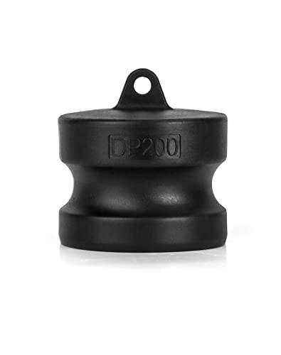 QWORK Polypropylene Type DP Cam Groove Fitting 2 Male Camlock Dust Plug 4 Pack - Image 3