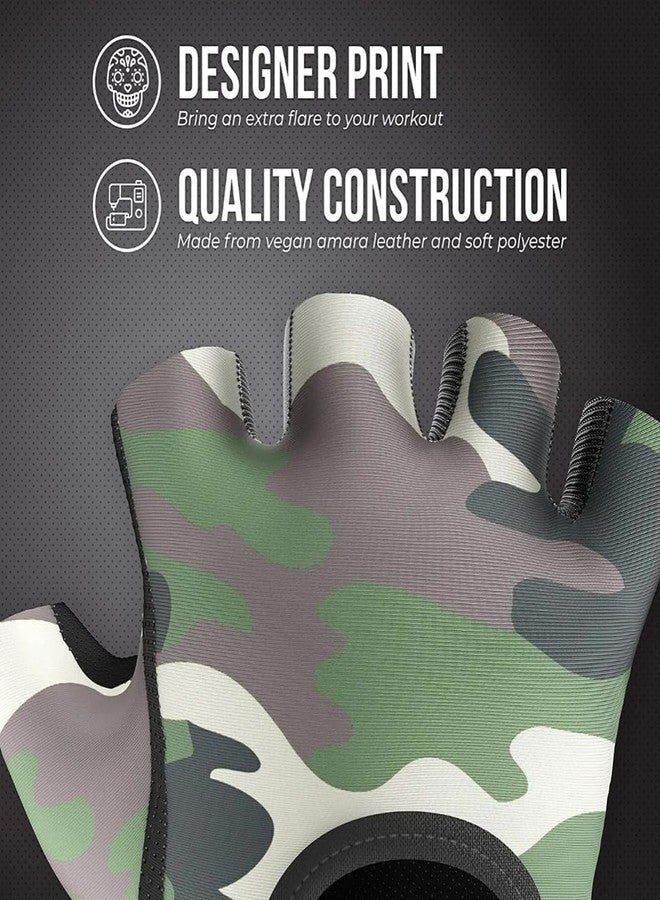 QTM Good Exercise Non-Slip Fitness Sports Training Half Finger Weightlifting Gloves Gym & Fitness Gloves (PHAUJI) - Image 4