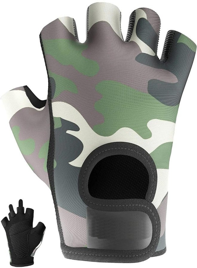 QTM Good Exercise Non-Slip Fitness Sports Training Half Finger Weightlifting Gloves Gym & Fitness Gloves (PHAUJI) - Image 2