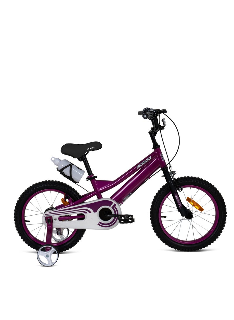 MOGOO Rayon Junior 16-Inch Kids Bike | 16-Inch Wheel Size | Adjustable Seat | 100% Assembled | For Kids | Purple - Image 1