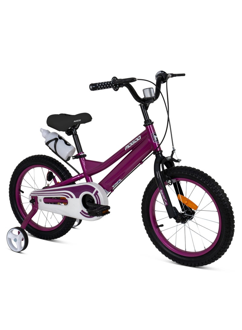 MOGOO Rayon Junior 16-Inch Kids Bike | 16-Inch Wheel Size | Adjustable Seat | 100% Assembled | For Kids | Purple - Image 2