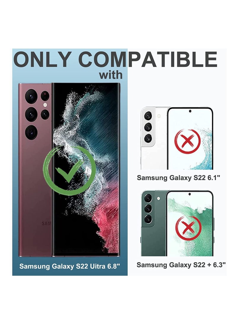 ELTRAZONE Galaxy S22 Ultra Privacy Screen Protector，S22 Ultra Screen Protector -Anti-Spy 9H Hardness HD Tempered Glass Black Film for Samsung Galaxy S22 Ultra 5G - Image 2