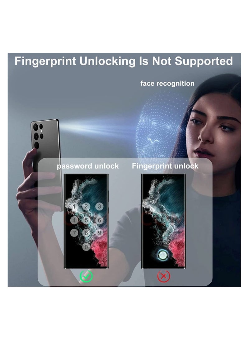 ELTRAZONE Galaxy S22 Ultra Privacy Screen Protector，S22 Ultra Screen Protector -Anti-Spy 9H Hardness HD Tempered Glass Black Film for Samsung Galaxy S22 Ultra 5G - Image 4