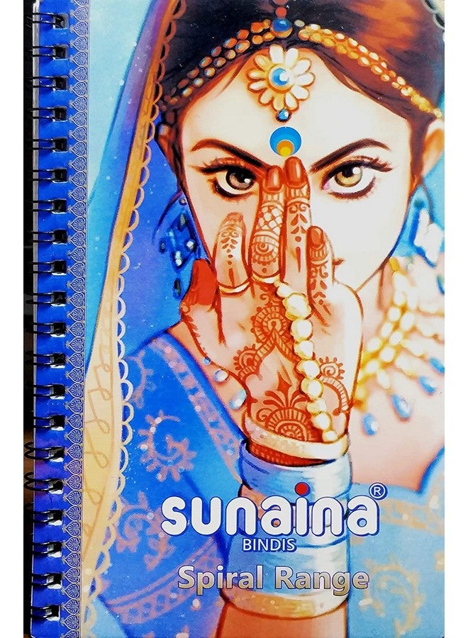 Sunaina Spiral Forehead Sticker kumkum Silver stone Multicolour Bindi Booklet For Women & Girls (stone Bindi Book - 372 bindis) - Image 4