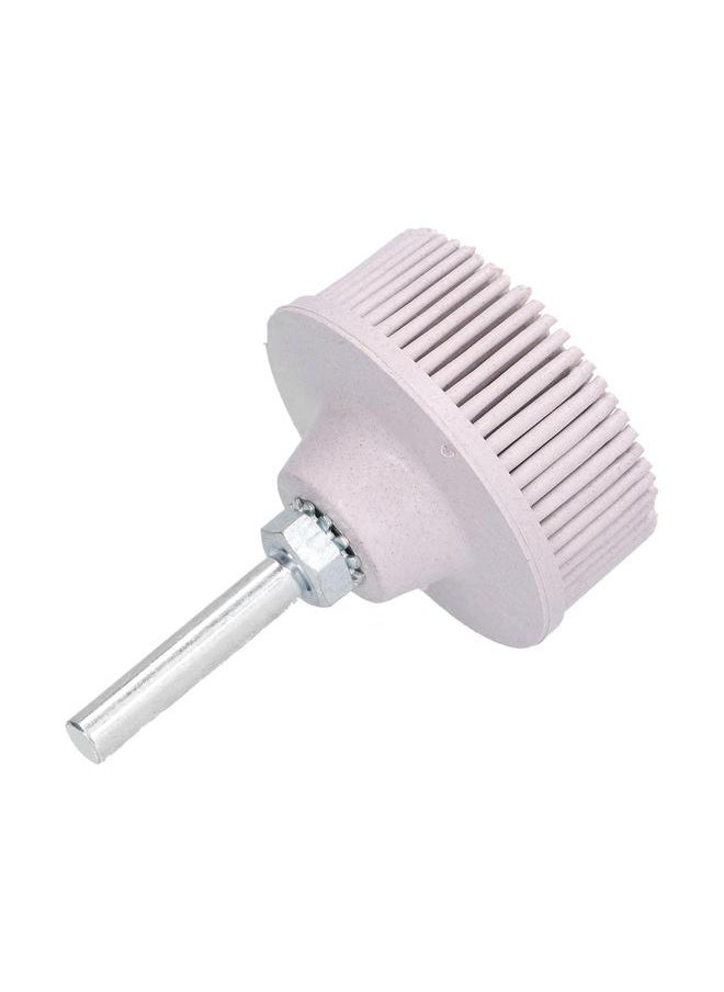 Thoraya 2in Electric Drill Disc Brush Emery Rubber Abrasive Brush Deburring and Polishing with Connecting Rod for Window and Car Shell Polishing  - Image 4