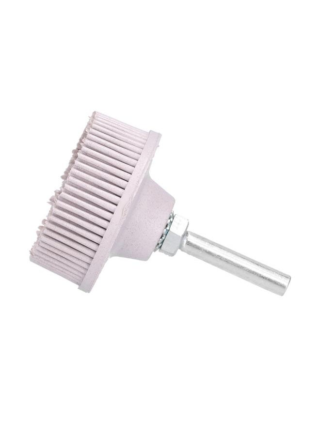 Thoraya 2in Electric Drill Disc Brush Emery Rubber Abrasive Brush Deburring and Polishing with Connecting Rod for Window and Car Shell Polishing  - Image 2