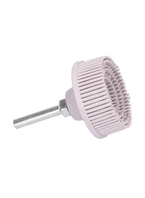 2in Electric Drill Disc Brush Emery Rubber Abrasive Brush Deburring and Polishing with Connecting Rod for Window and Car Shell Polishing