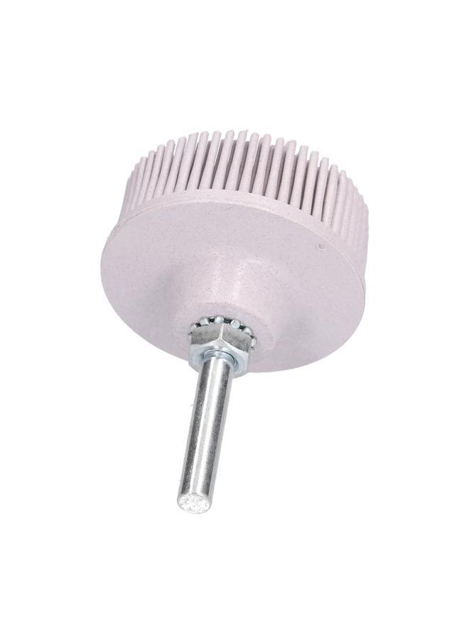 Thoraya 2in Electric Drill Disc Brush Emery Rubber Abrasive Brush Deburring and Polishing with Connecting Rod for Window and Car Shell Polishing  - Image 5