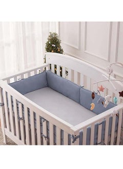 MIXDE Set of High-quality Cotton Baby Crib Cot Bumper Cushion With 100% Polyester Filling  - Image 3