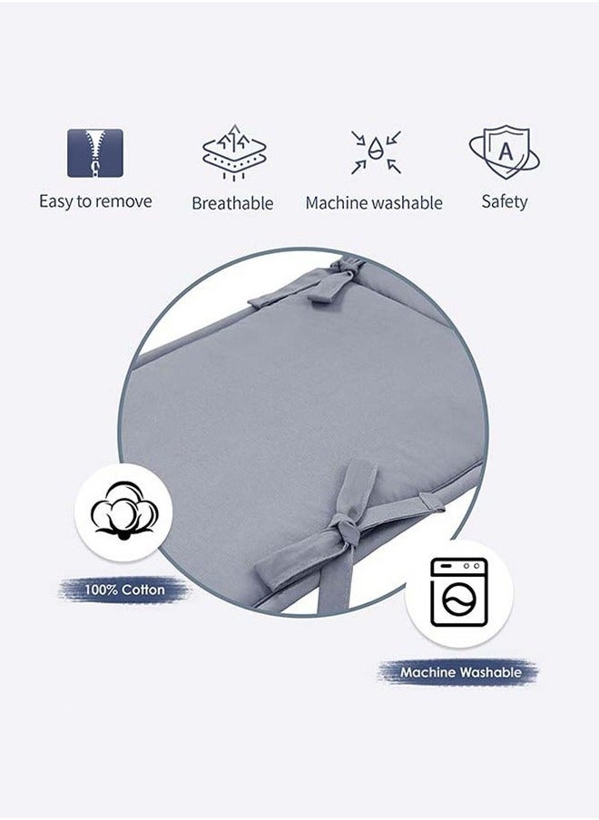 MIXDE - Set of High-quality Cotton Baby Crib Cot Bumper Cushion With 100% Polyester Filling - Image 1