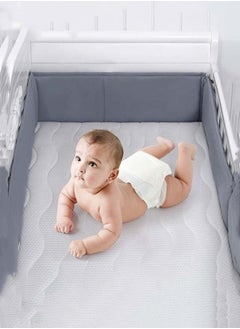 MIXDE Set of High-quality Cotton Baby Crib Cot Bumper Cushion With 100% Polyester Filling  - Image 1