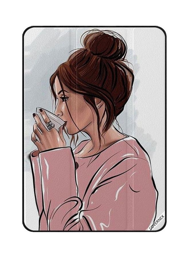 NIBEMINENT Drinking Cofee Art Protective Case Cover For Apple iPad Pro 2nd Gen Multicolour - Image 1