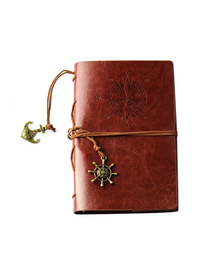 NIBEMINENT 2-Piece Spiral Notebook Set brown