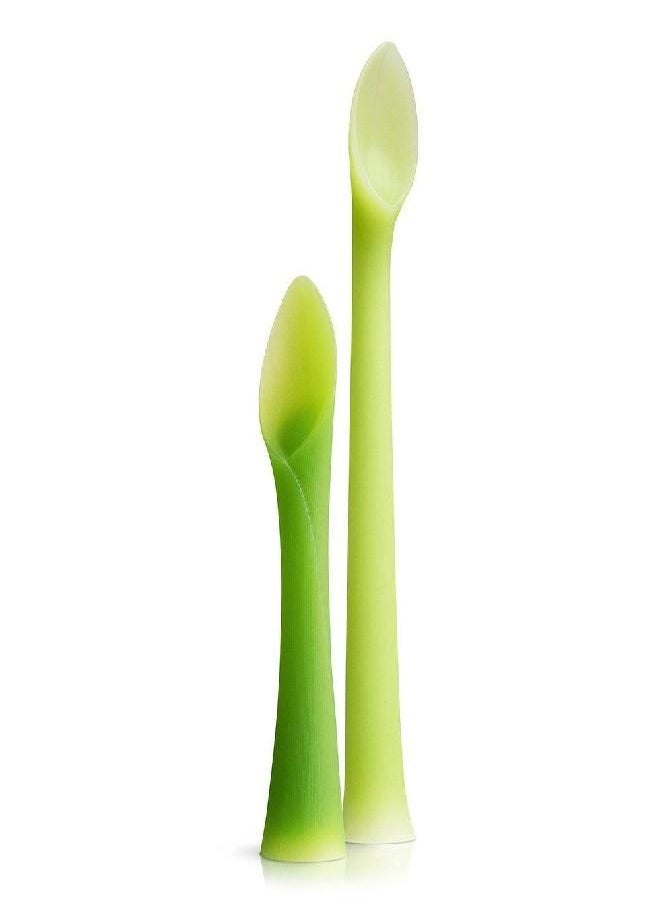 Olababy Olababy 100% Silicone Feeding and Training Spoon Set for Baby Led Weaning  - Image 5