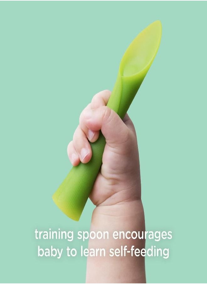 Olababy Olababy 100% Silicone Feeding and Training Spoon Set for Baby Led Weaning  - Image 4