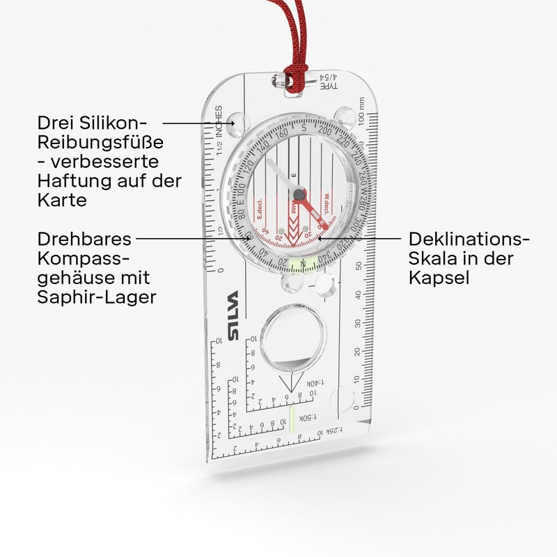 Silva Compass Navigation - Expedition 4 - Scale 1:25k 1:40k 1:50k mm & inches - Navigation Compass for Advanced Users and Rescue Professionals - Rotatable Compass housing - Compass Hiking - Image 2