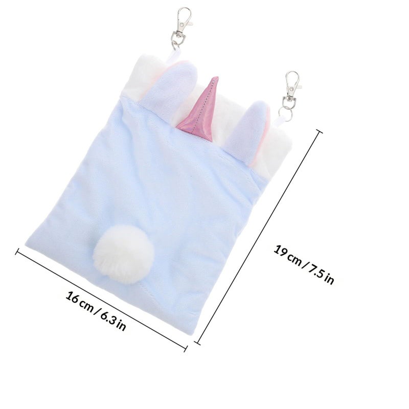 Large Blue Pet Hamster Bed Warm Winter Nest Cotton Filled for Sugar Gliders Hamsters Squirrels Small Animals - Image 3