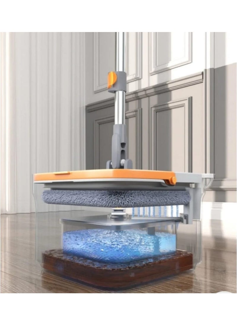 Game Fruy 4 Mop Cloth Automatic Cleaning Set Separating Clean and Dirty Water Mop  - Image 4