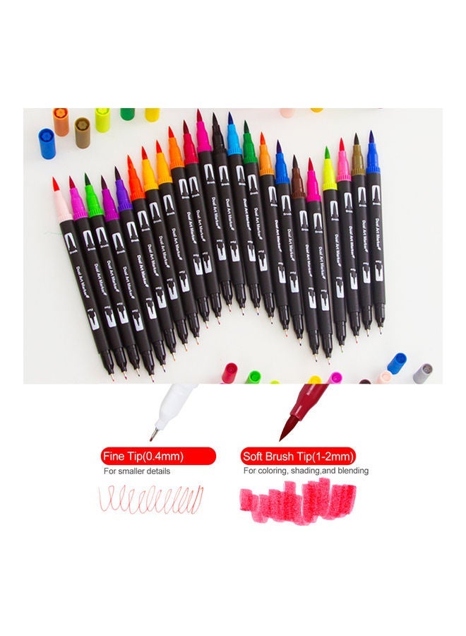 NIBEMINENT 120-Colour Double Tip Brush Set Multicolour - Image 4