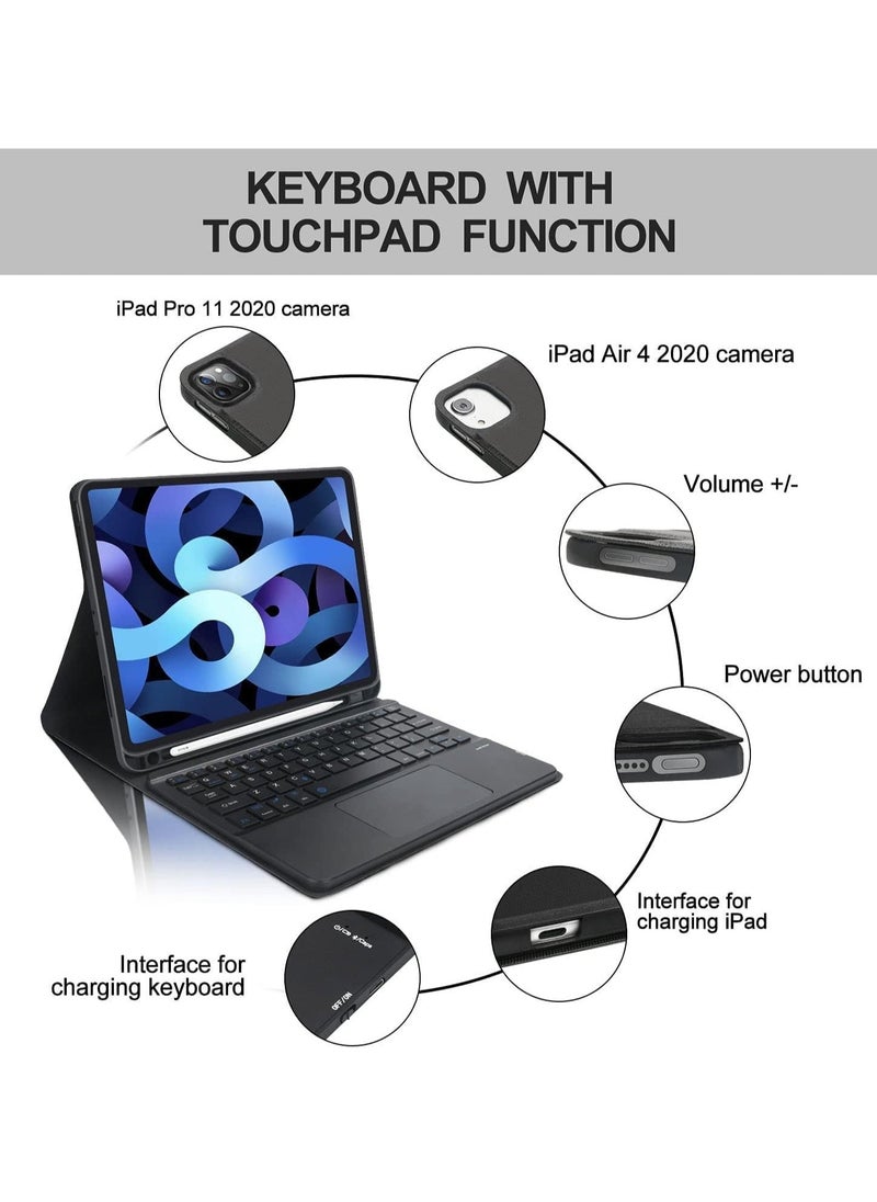 JAJEEK "Perfect Fit Keyboard Case for iPad Air 4th Generation – Durable Folio Case with Detachable Bluetooth Keyboard, Precise Cutouts, Full Protection, Lightweight & Portable Design" - Image 2
