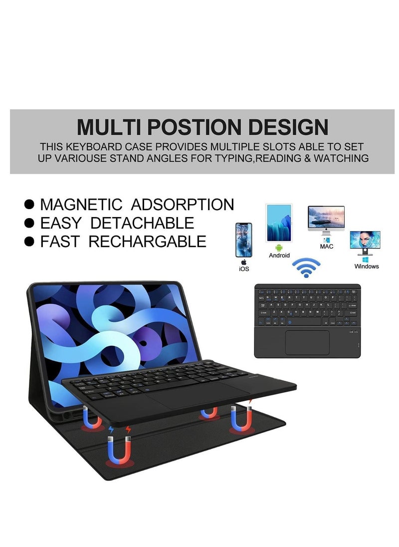 JAJEEK "Perfect Fit Keyboard Case for iPad Air 4th Generation – Durable Folio Case with Detachable Bluetooth Keyboard, Precise Cutouts, Full Protection, Lightweight & Portable Design" - Image 4