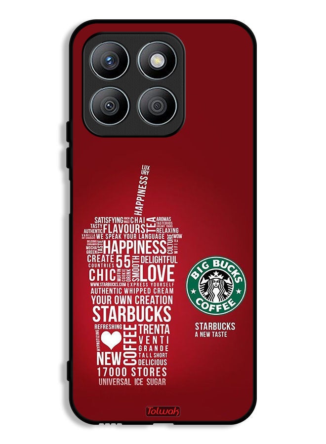 Tolwak Honor X8b Protective Case Cover Coffee Sticker - Image 1
