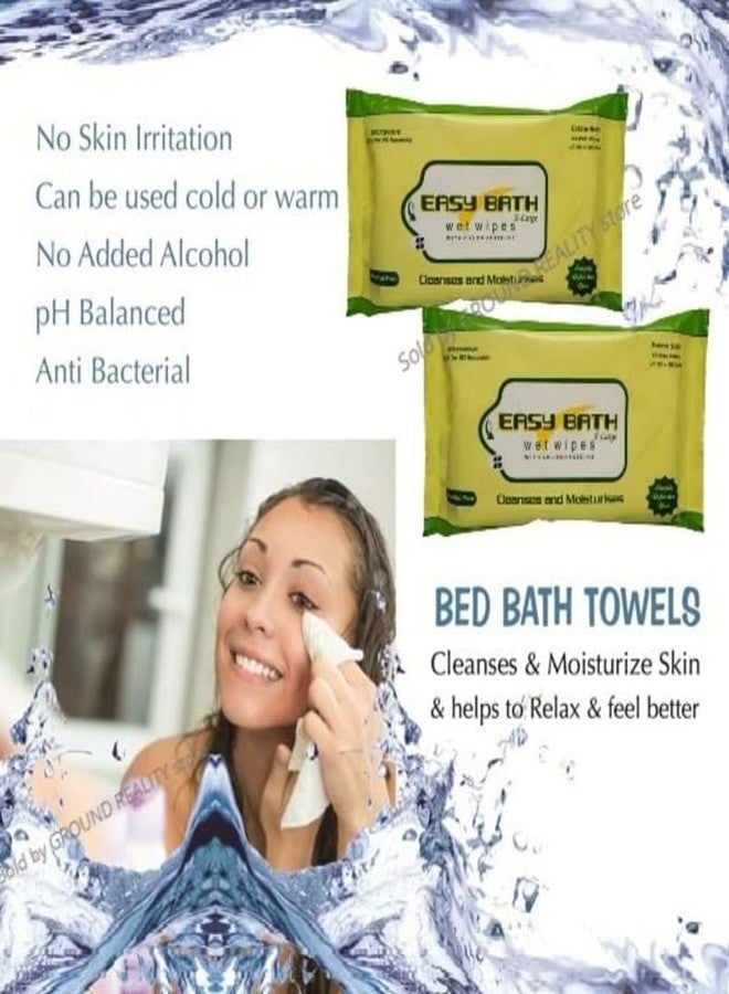 Easy Bath Doctors Choice Body Wet Wipes XL size Hygienic Wet Wipes for Adults, Patients and Baby. (10 Pulls/Pack) Microwaveable Towels + FREE Fridge Magnet/Order - Image 5