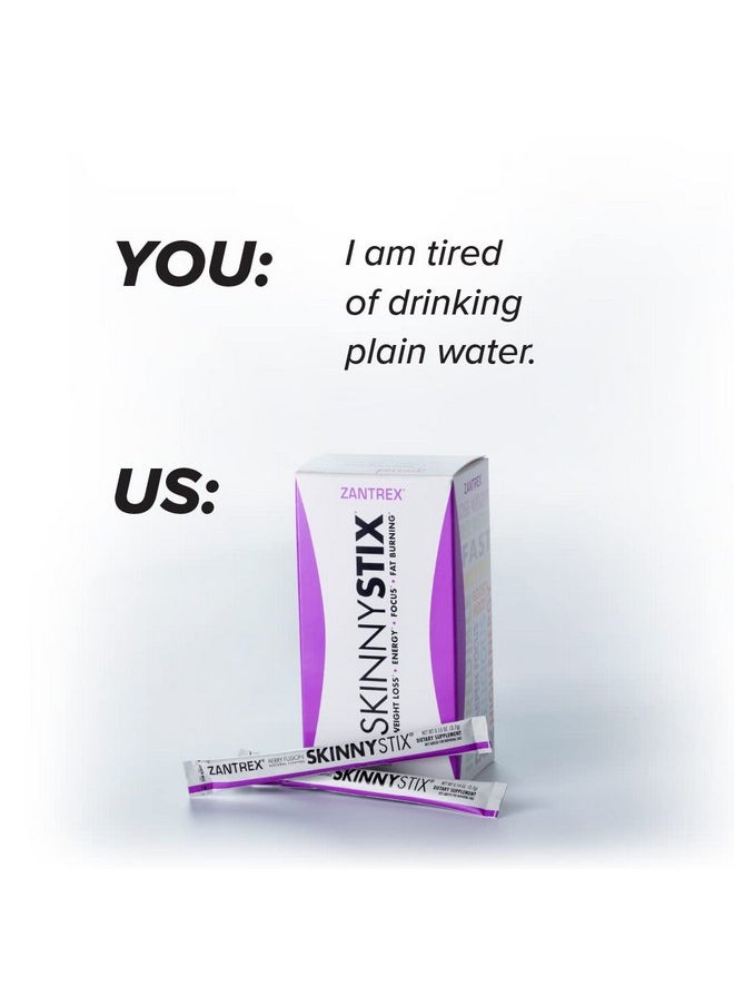 Zantrex - Skinnystix Energy Powder Increase Energy Heighten Focus Boost Mood 5 Calories Coffee Bean Yerba Mate Cayenne Berry Fusion 30 Servings - Image 1