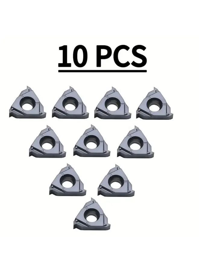 10pcs 06IR A60 Carbide CNC Blades 6mm Side Length 0 6mm Arc Radius High Wear Resistance - Image 1