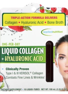 Liquid Collagen +  Hyaluronic Acid 10 Liquid-Tubes 3.35 fl oz (100 ml)