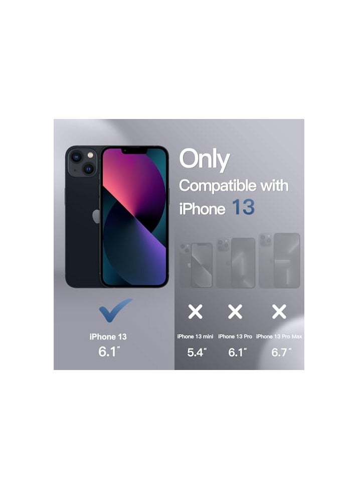 جي تيك حافظة JETech لهاتف iPhone 13 مقاس 6.1 بوصة مع واقي شاشة مدمج من الزجاج المقسى، حماية شديدة التحمل لكامل الجسم بزاوية 360 درجة، غطاء هاتف متين مقاوم للصدمات وظهر شفاف (أسود) - Image 3