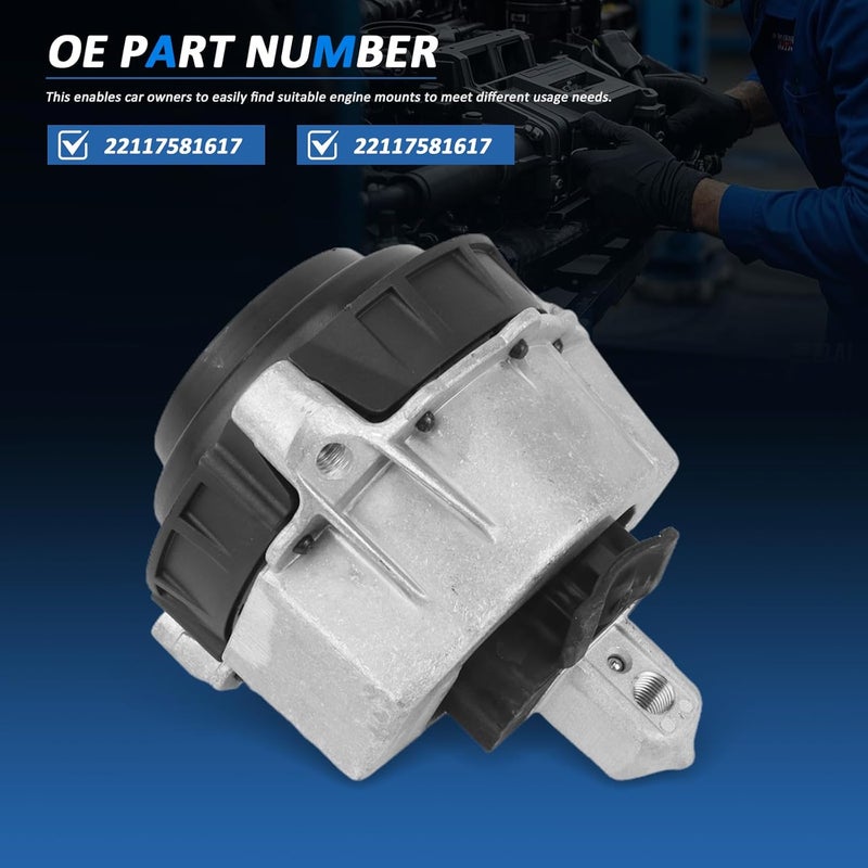 MUNIK 22117581617 Engine Mount 2-Piece Set for BMW 3 Series (G20, G28) 2019-2023 - Image 3