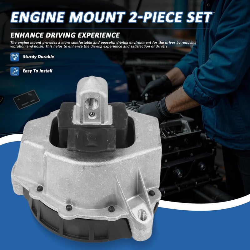 MUNIK 22117581617 Engine Mount 2-Piece Set for BMW 3 Series (G20, G28) 2019-2023 - Image 2