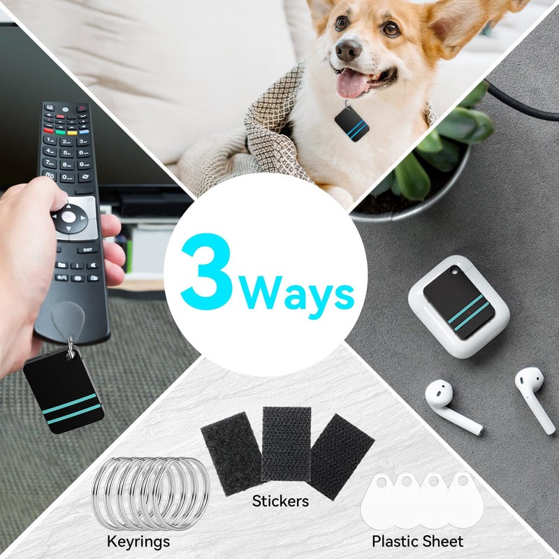 Esky Key Finder - Wallet Tracker, Key Finders & Trackers with Extra Transmitter, 85dB Noise Sound and 6 Receivers - Wallet Finder and Item Locator for Finding Key, Remote & Wallet, Batteries Included - Image 5