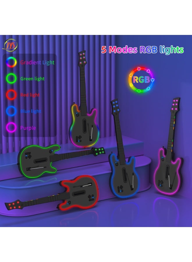 JYS Wireless multi-platform guitar controller for PS4, PS3 and PC. Compatible games: PC: Guitar Hero 3–5, Clone Heroes; PS3: Rock Band 1–3, Guitar Hero 3–5, Band Hero; PS4: Rock Band 4, Fortnite Music Festival - Image 4