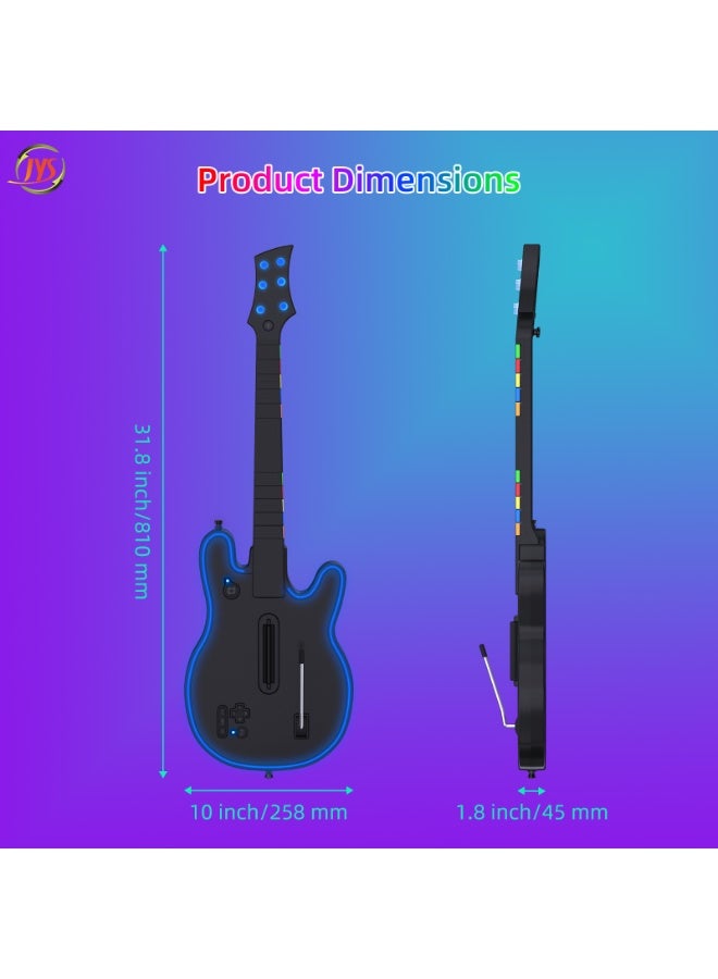 JYS Wireless multi-platform guitar controller for PS4, PS3 and PC. Compatible games: PC: Guitar Hero 3–5, Clone Heroes; PS3: Rock Band 1–3, Guitar Hero 3–5, Band Hero; PS4: Rock Band 4, Fortnite Music Festival - Image 1
