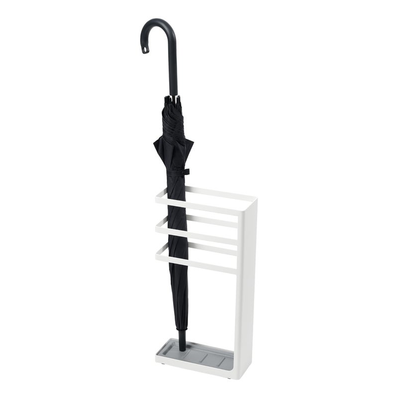 Yamazaki Yamazaki Home Freestanding Holder CanesWalking Sticks  Steel  Umbrella Stand One Size White