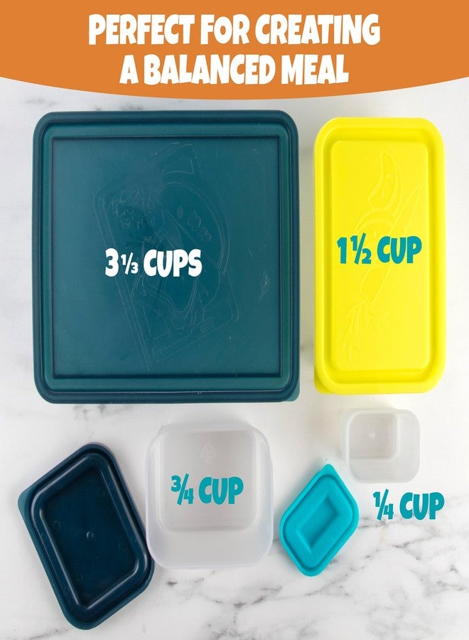 Bentology Reusable Lunch Containers - Set of 4 Microwave Safe, Meal Prep Stackable Nesting Containers, Pack Food, Snacks & Sauces in Leak Proof Compartments w/Lids, Easy to Clean, Bento Boxes - Image 4
