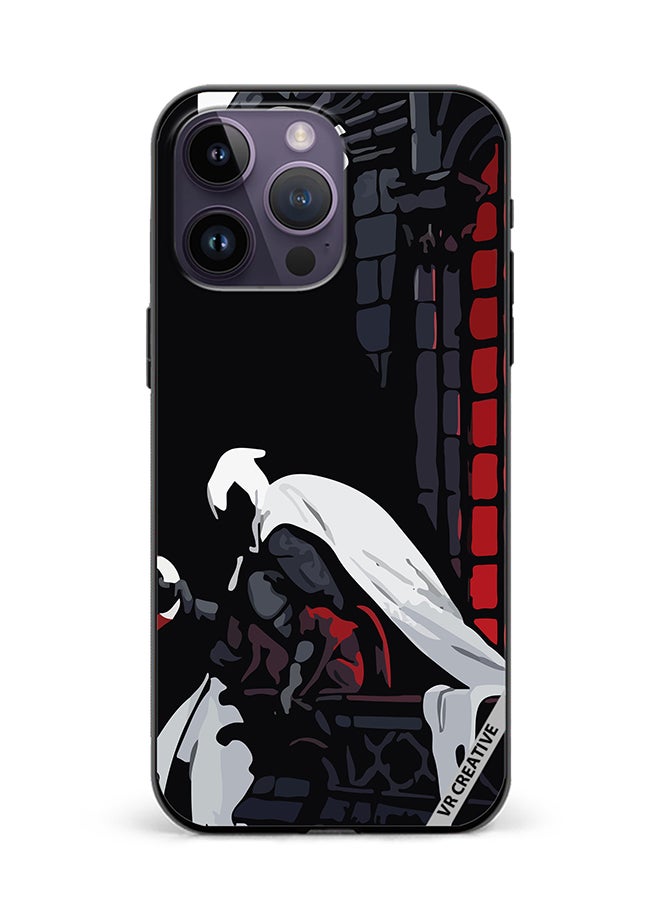 VR CREATIVE Protective Case Cover For Apple iPhone 15 Pro Moon Knight Design Multicolour - Image 1