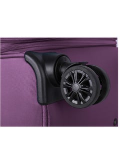 Unisex Soft Travel Bag Large Luggage Trolley Polyester Lightweight Expandable 4 Double Spinner Wheeled Suitcase with 3 Digit TSA lock E788 Purple - pzsku/Z01E8D2130129BAE9C896Z/45/_/1703744874/fece093d-2244-4804-8db2-5037162971ee