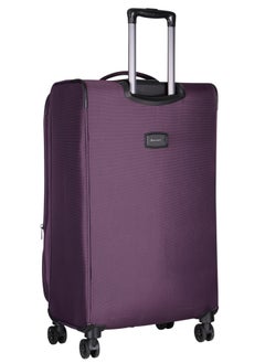 Unisex Soft Travel Bag Large Luggage Trolley Polyester Lightweight Expandable 4 Double Spinner Wheeled Suitcase with 3 Digit TSA lock E788 Purple - pzsku/Z01E8D2130129BAE9C896Z/45/_/1703744881/0e1daffd-7542-4a4d-be7c-4a1ad956db9c