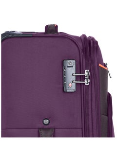 Unisex Soft Travel Bag Large Luggage Trolley Polyester Lightweight Expandable 4 Double Spinner Wheeled Suitcase with 3 Digit TSA lock E788 Purple - pzsku/Z01E8D2130129BAE9C896Z/45/_/1703744881/7ee43283-81e4-4c64-8f02-e84314d14fc0