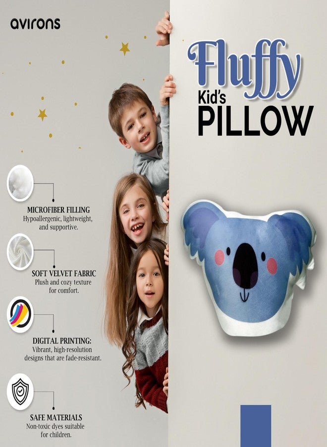 Avirons Cute Koala Face Pillow - Cozy and Playful! Ideal for Kids, This Soft Pillow adds a Sweet, comforting Touch to Their Playtime or Rest. - Image 4
