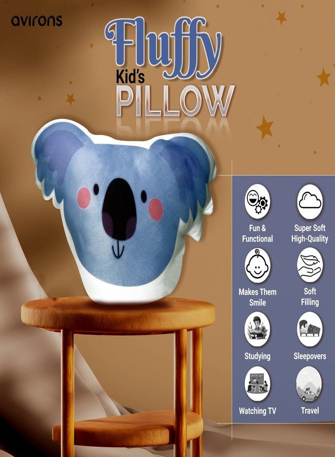 Avirons Cute Koala Face Pillow - Cozy and Playful! Ideal for Kids, This Soft Pillow adds a Sweet, comforting Touch to Their Playtime or Rest. - Image 3