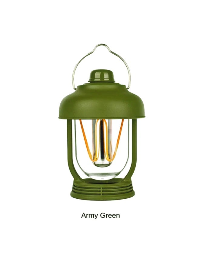 Toby's Toby’s New Launched CPL-T13 LED Camping Light Waterproof Retro Portable Emergency Light Stepless Dimmable Hanging Tent Lamp Rechargeable for Outdoor Hiking ( Green) - CPL T13 - Image 2