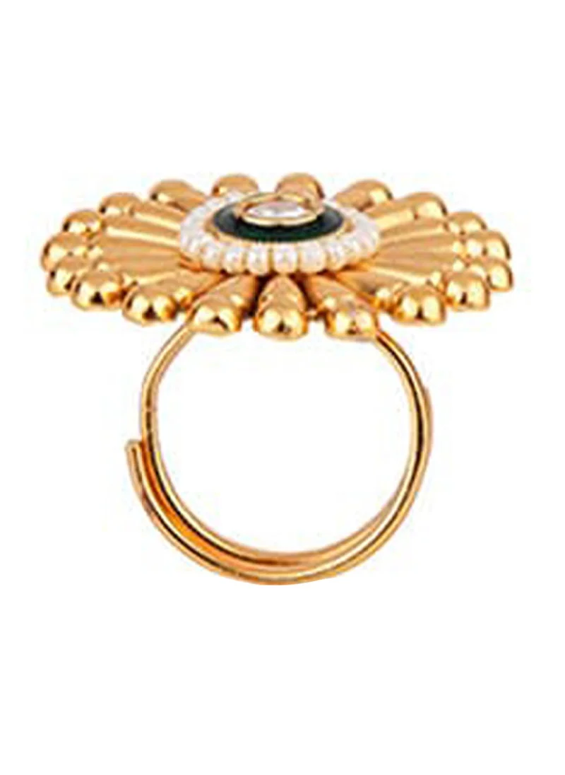 Priyaasi Stone-Studded Adjustable Finger Ring