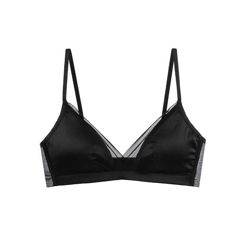 YuYue Spring/Summer New Silk Non-Wired Bra for Women - Image 4